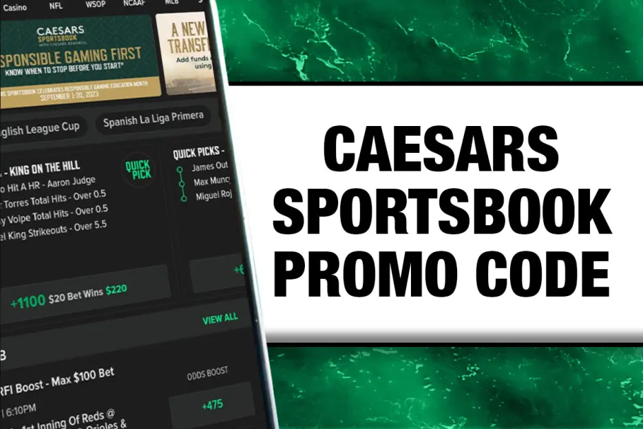 Caesars Sportsbook Promo Code MHSDYW | Bet $1, Double Your Winnings for June 2026