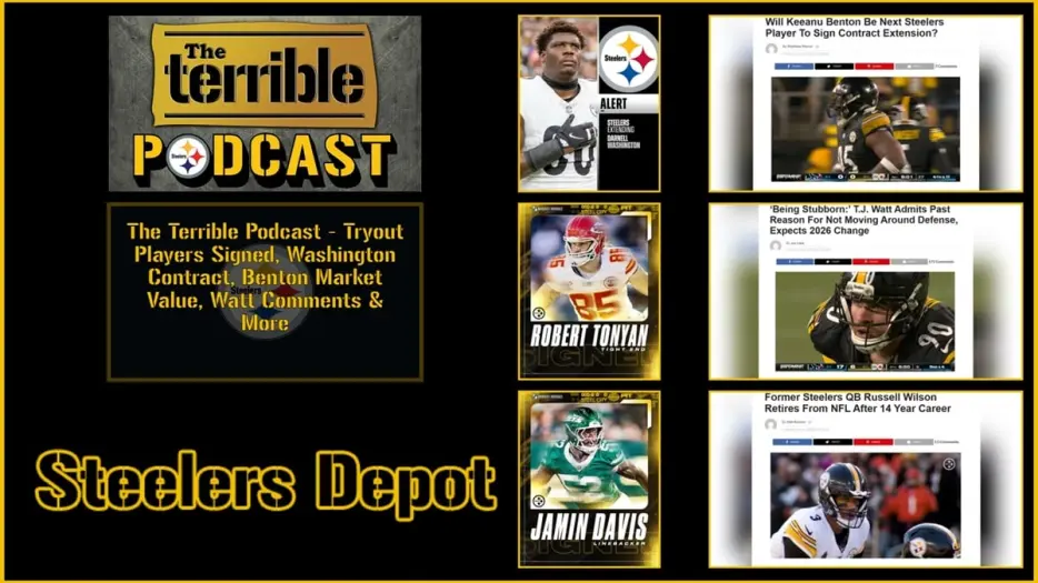 The Terrible Podcast – Tryout Players Signed, Washington Contract, Benton Market Value, Watt Comments &amp; More