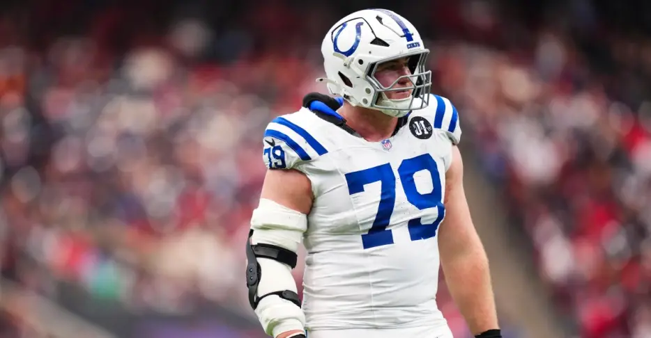 Colts OT Bernhard Raimann receives votes for Top 10 players at his position in league survey