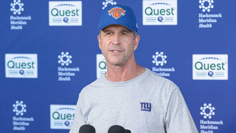 Giants HC John Harbaugh admits to Knicks ticket trouble before Game 3