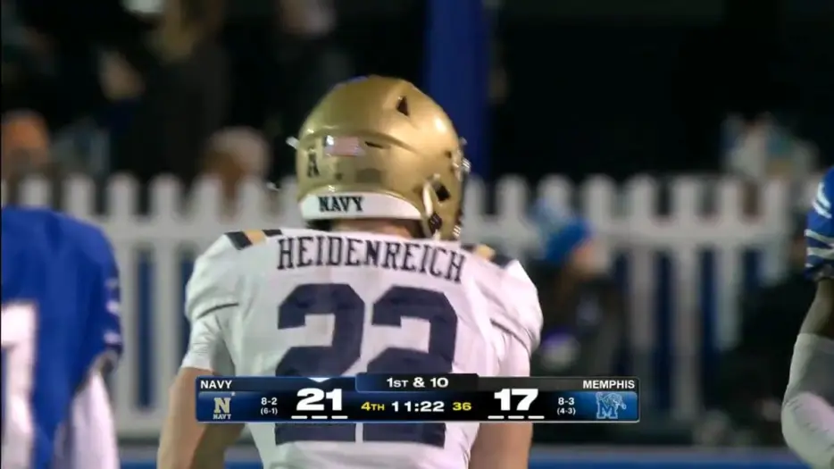 ‘Best Football Is Ahead Of Him’: Navy Coaches Think Eli Heidenreich Will Take Off In NFL