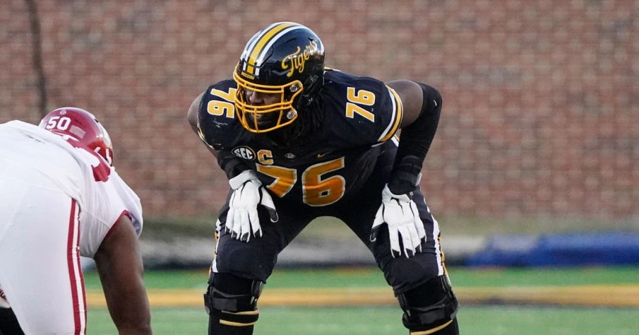 On the draft board: Missouri offensive tackle Javon Foster plays with attitude