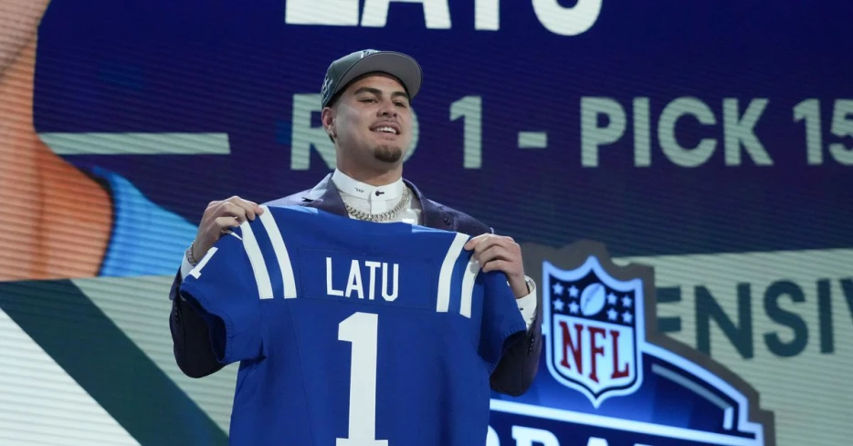 Colts land Laiatu Latu: First defensive player picked in historic NFL Draft was once forced to retire from football