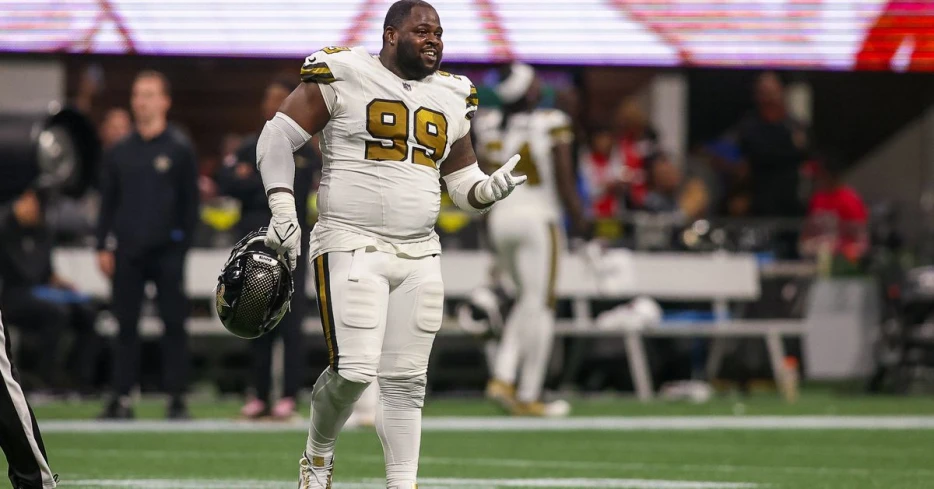 Saints DT Khalen Saunders to miss a few weeks with calf injury, per report