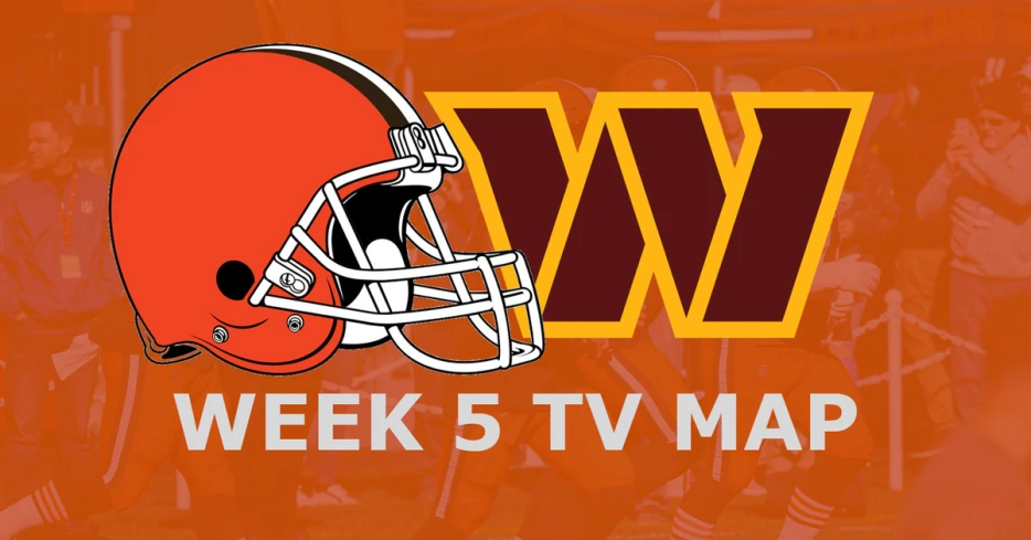 Cleveland Browns vs. Washington Commanders: Week 5 TV Map