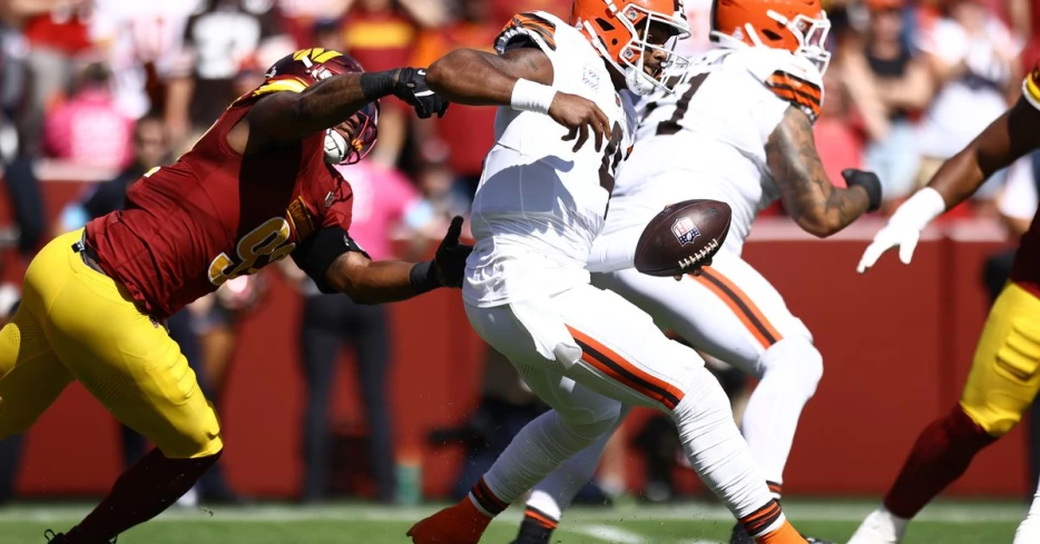 Brownies &amp; Frownies for Browns, Commanders: Washington embarrasses Cleveland 34-13