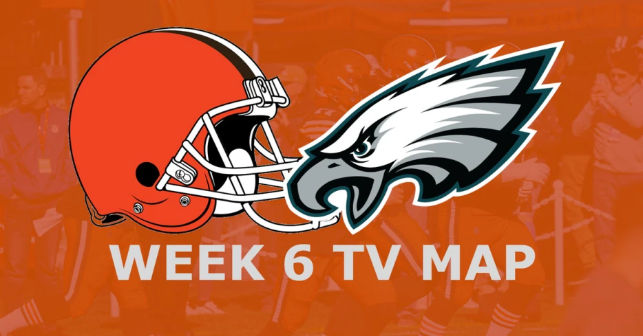 Cleveland Browns vs. Philadelphia Eagles: Week 6 TV Map