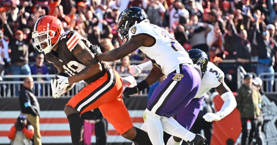 Browns’ offense comes alive under Jameis Winston, as they defeat Ravens 29-24