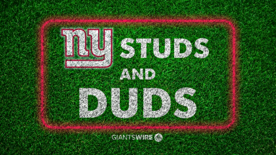 Studs and duds from Giants' Week 8 loss to Steelers