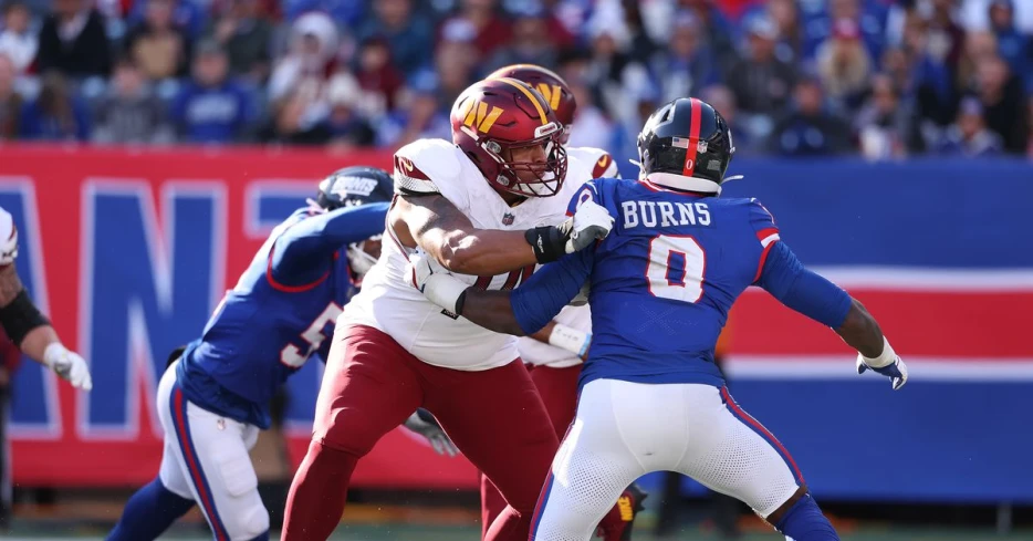 Film Session: Commanders rookie Brandon Coleman takes the next step as starting Left Tackle