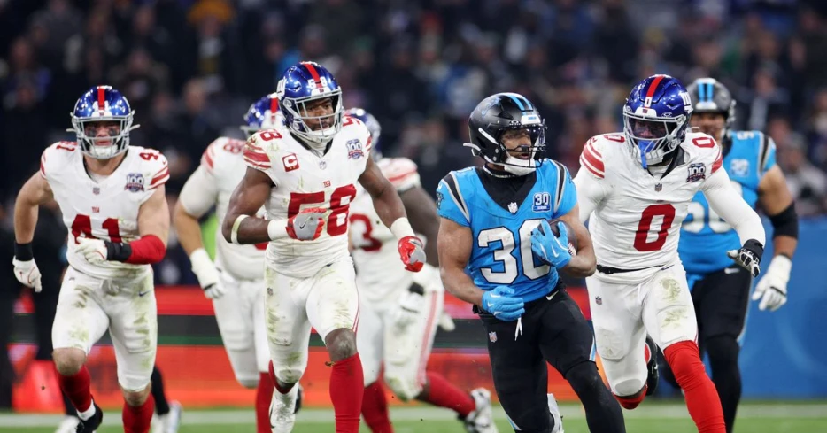 Giants-Panthers final score: Giants fall to Carolina in overtime, 20-17