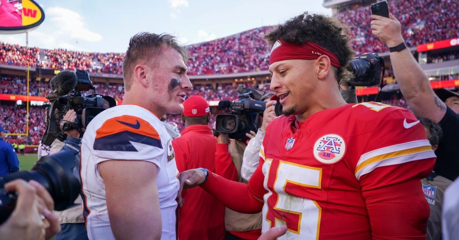 Broncos quarterback Bo Nix held his own vs. Patrick Mahomes