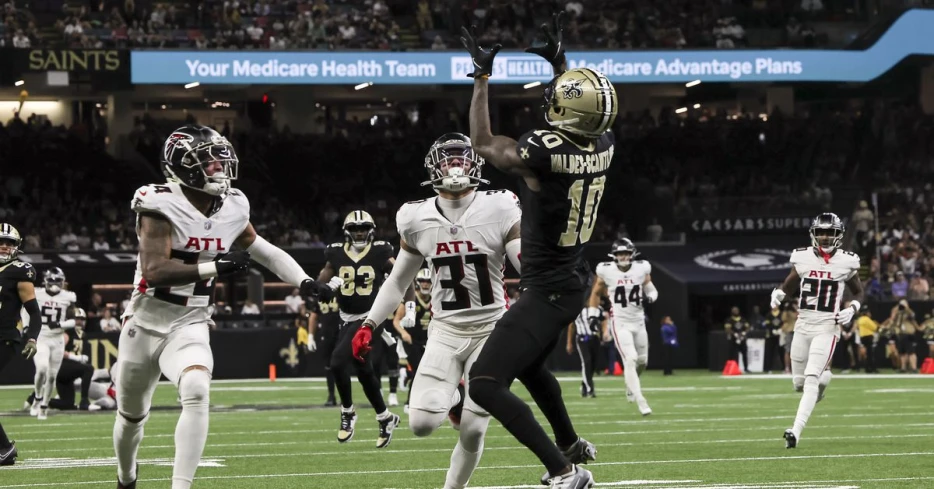 Who was the Saints’ breakout player vs. the Falcons?