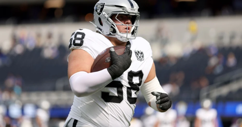 Raiders injury report: Jackson Powers-Johnson at center again