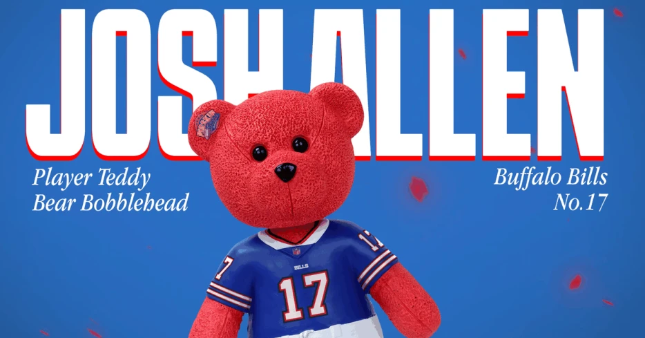 FOCO Josh Allen Bear Bobblehead