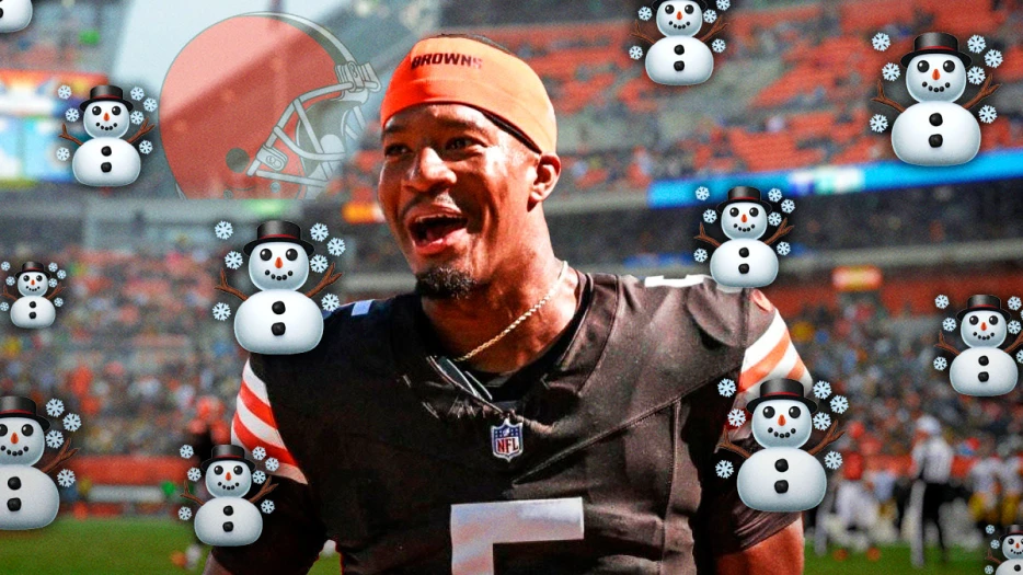 Browns QB Jameis Winston goes viral for snow shenanigans after TNF win