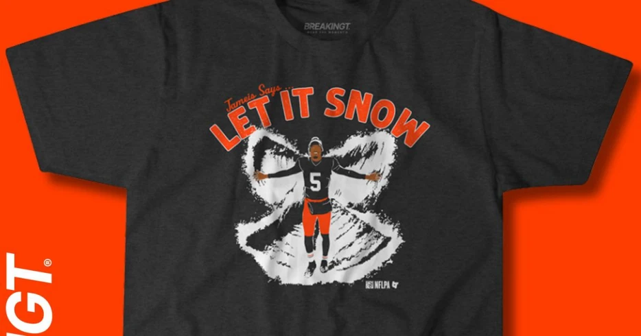 Let it Snow Jameis Winston t-shirt and hoodie now available for Browns fans