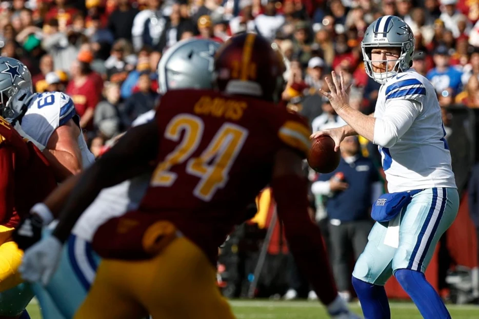 Cowboys win in shocking 34-26 upset over Commanders in Week 12