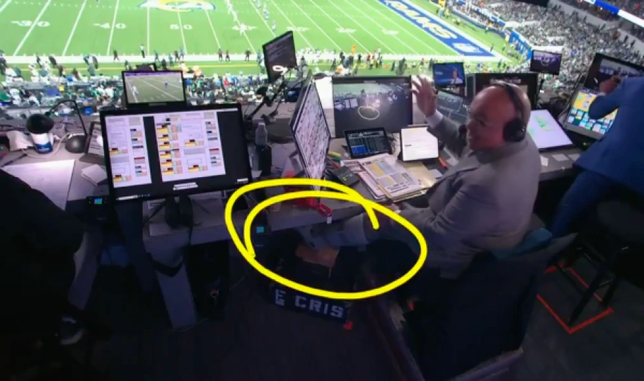 Mike Tirico ended up calling Sunday Night Football just days after tearing his Achilles