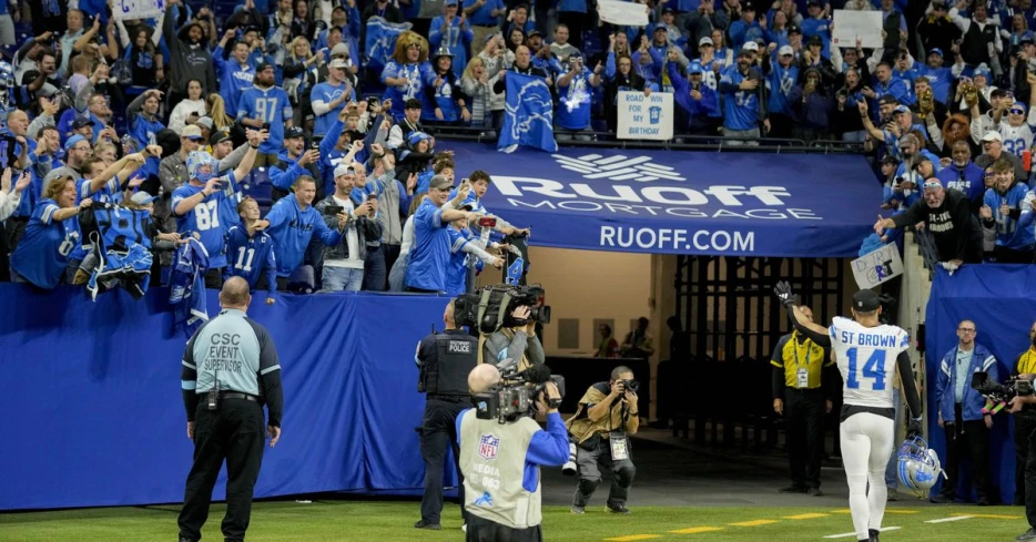 The Colts had zero homefield advantage on Sunday as Lions fans took over