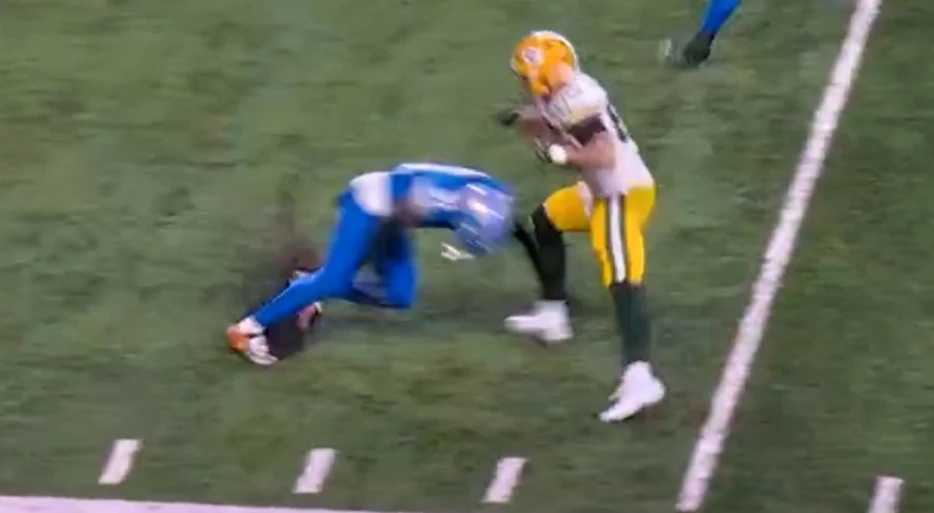 NFL Fans Want Detroit Lions Safety Kerby Joseph Suspended After He Tried To End Packers Player’s Season With “Dirty AF” Hit