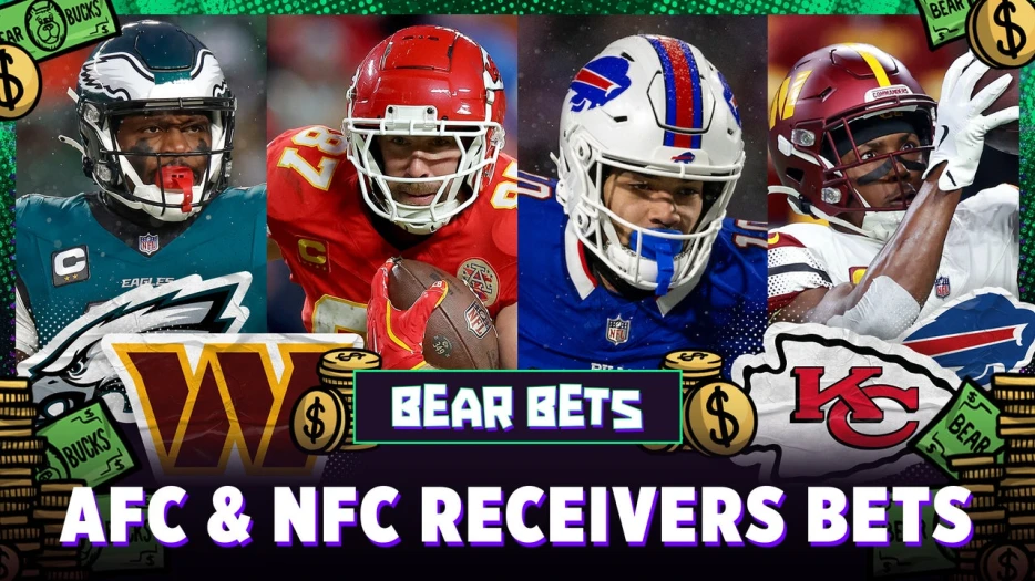 AFC &amp; NFC Championship Super Six: Which receiver will have the most receiving yards?