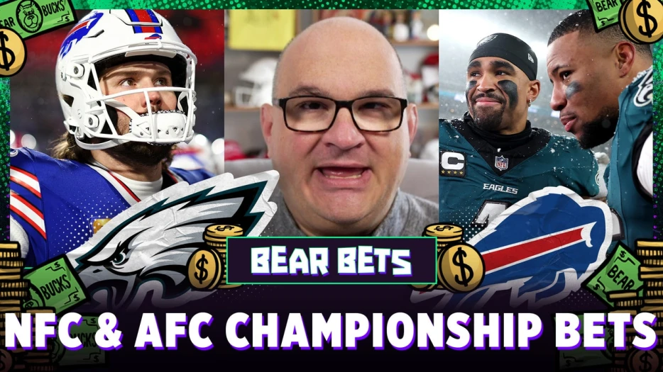 NFC &amp; AFC Championship Best Bets: Eagles Team Total &amp; Josh Allen Rushing Yards Over