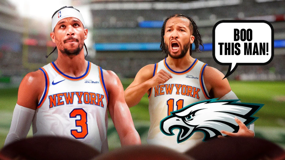 Knicks’ Jalen Brunson asks Eagles fans to boo Commanders fan Josh Hart