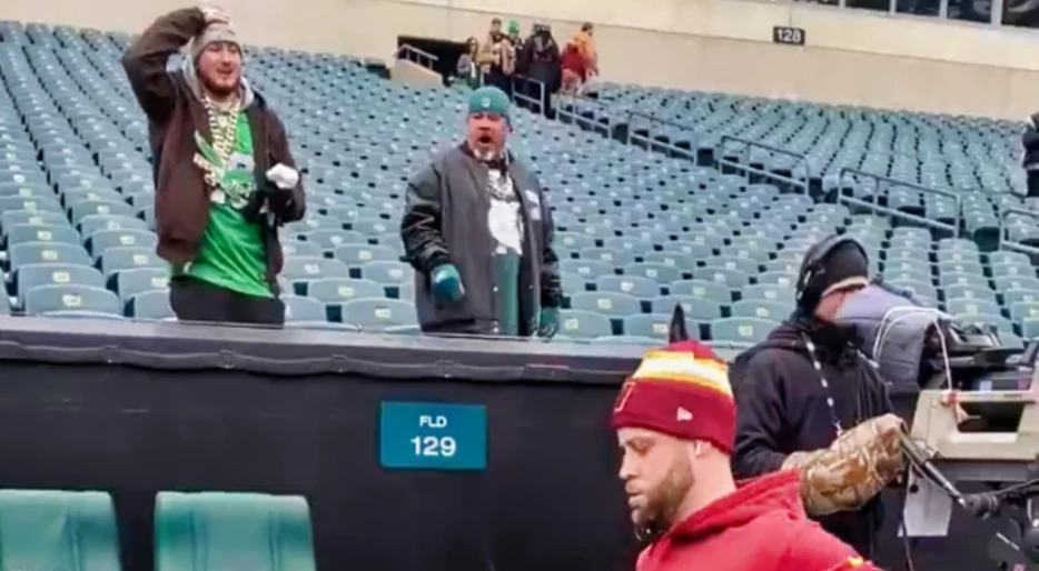 Nasty Eagles Fans Went Off On Commanders Kicker Zane Gonzalez While He Was Warming Up On The Sideline Ahead Of NFC Title Game