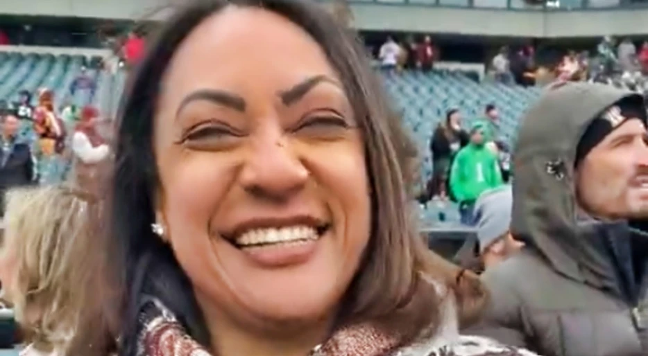 PHOTO: Social Media Is Losing Their Minds Over Jayden Daniels’ Mother Regina Jackson’s Custom Outfit At The NFC Championship Game