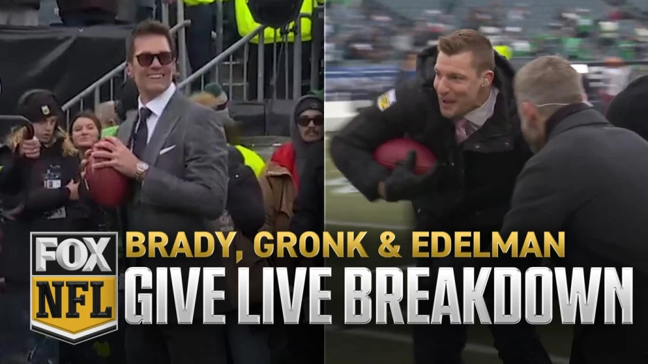 Tom Brady &amp; Rob Gronkowski recreate &amp; break down Jayden Daniels' strong play this postseason