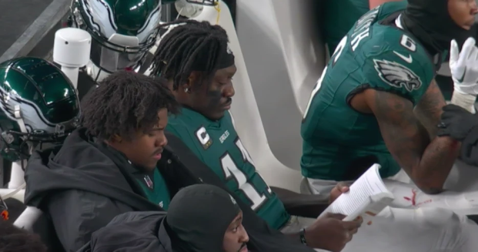 Why A.J. Brown reads on the sidelines, explained: All about the book that inspires Eagles WR