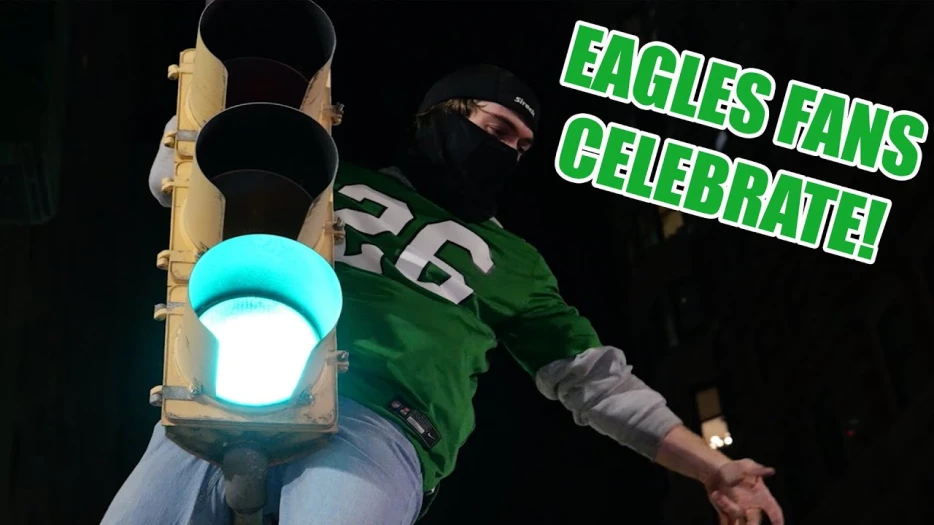 “Belt 2 Ass” – Eagles Fans Pack Broad Street Celebrating the Super Bowl