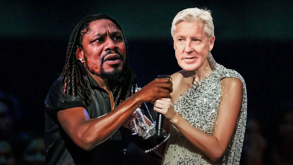 Marshawn Lynch hilariously interrupts Pete Carroll’s Raiders intro press conference