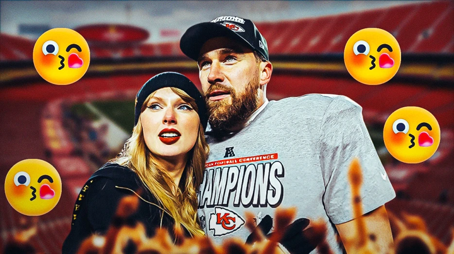 Taylor Swift, Travis Kelce share special smooch after AFC Championship