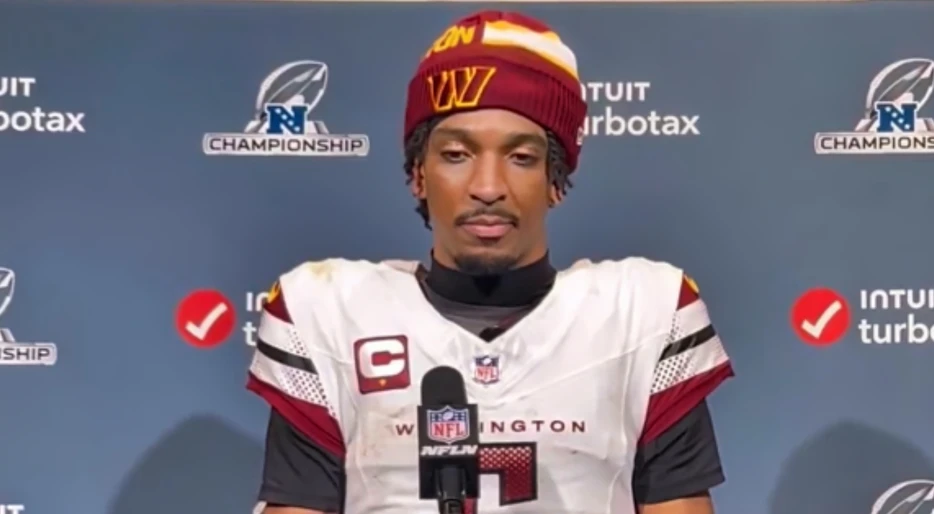 “This S**t Sucks”: Jayden Daniels Was The Saddest We’ve Ever Seen Him While Talking To Media After Losing NFC Championship Game (VIDEO)