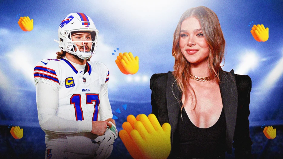 Hailee Steinfeld reacts to fiancé Josh Allen Bills loss