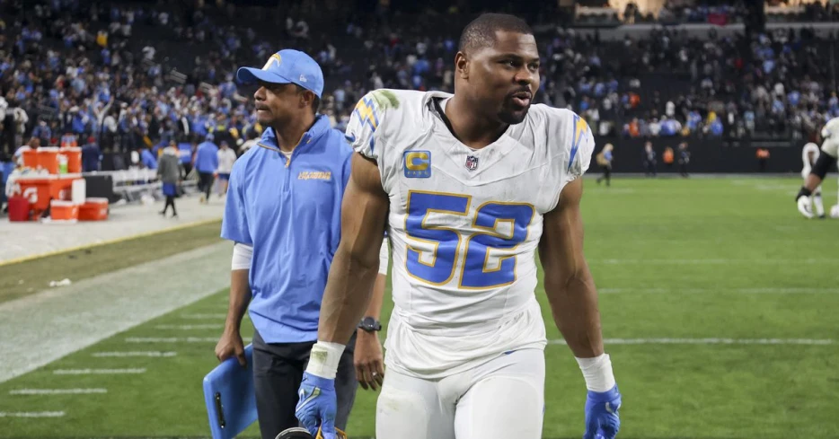 Khalil Mack among 3 Chargers named to list of top-50 2025 free agents