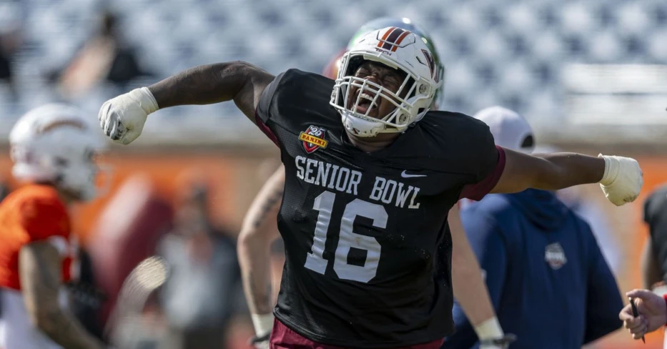 Senior Bowl Day 1 Practice Risers