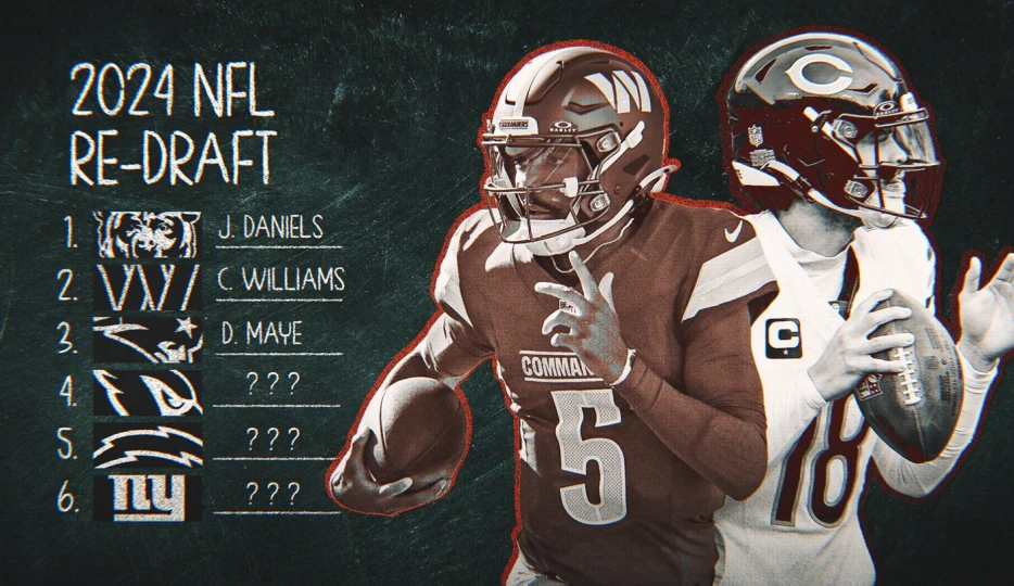 2024 NFL Re-Draft: Would Bears take Caleb Williams or Jayden Daniels at No. 1?