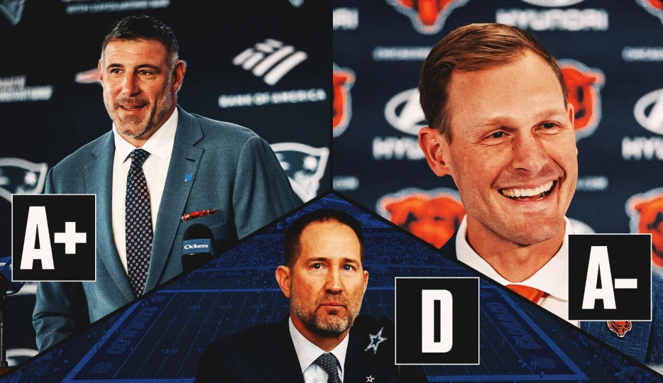 Grading NFL head coaching hires: Patriots ace it, Cowboys get a 'D'