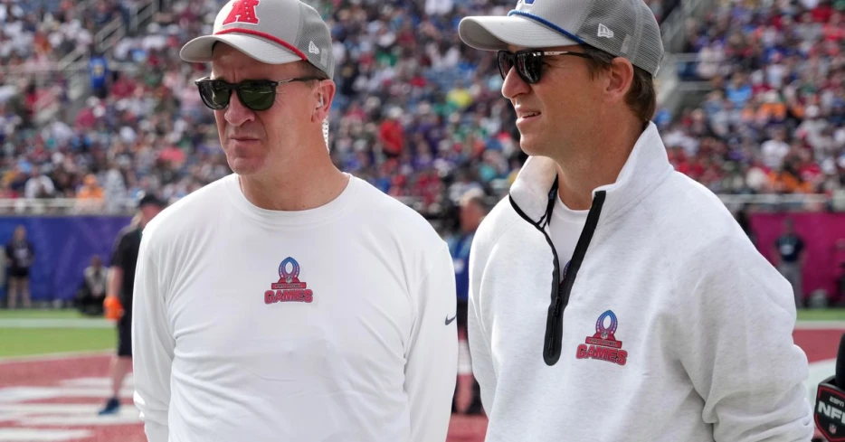 Peyton and Eli Manning will face off in the Kick of Destiny this weekend at Super Bowl LIX