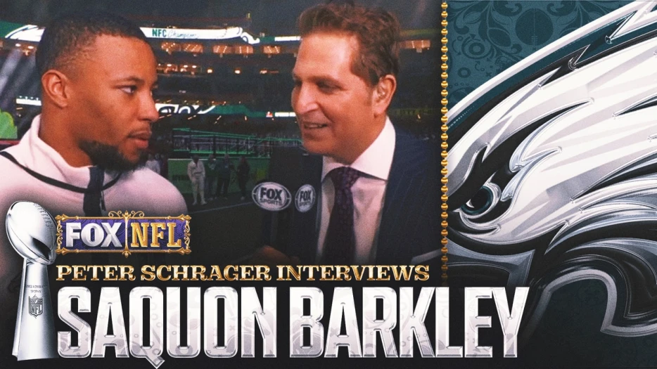 Saquon Barkley's interview with Peter Schrager | Super Bowl LIX Opening Night