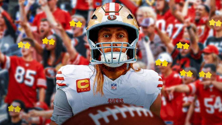 49ers’ George Kittle reacts to winning major NFL award