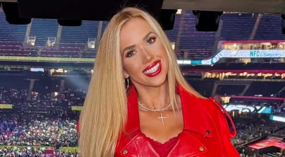 PHOTOS: Kansas City Chiefs Heiress Gracie Hunt Was Causing A Major Stir With Her All-Red Outfit In New Orleans For Super Bowl Opening Night