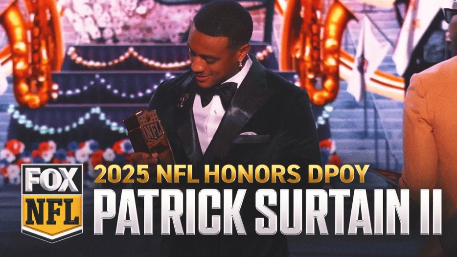 Broncos CB Patrick Surtain II wins Defensive Player of the Year | 2025 NFL Honors