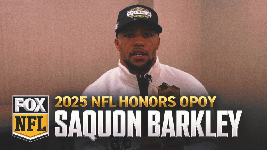 Eagles RB Saquon Barkley wins Offensive Player of the Year | 2025 NFL Honors