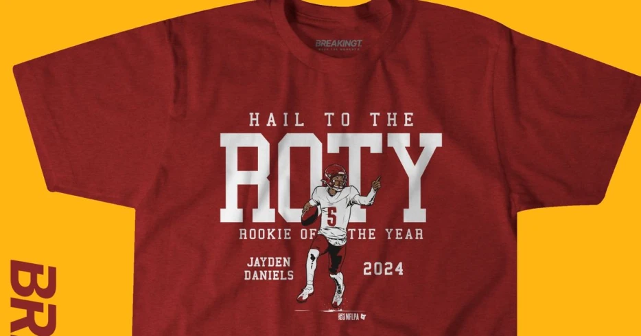 Jayden Daniels Hail to the ROTY t-shirt