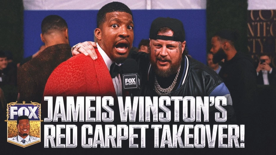 Jameis Winston's red carpet TAKEOVER at the 2025 NFL Honors | Super Bowl LIX on FOX