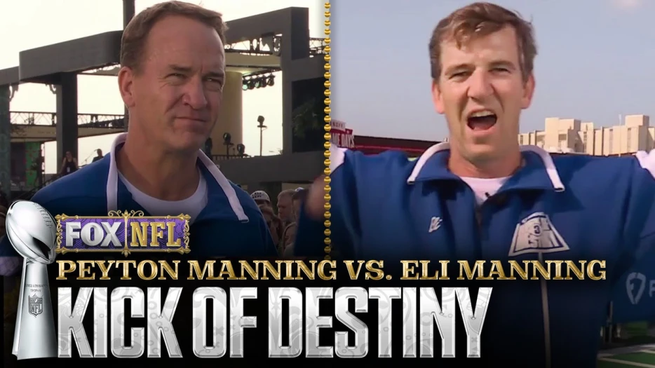 Peyton and Eli Manning attempt FanDuel's kick of destiny | Super Bowl LIX on FOX